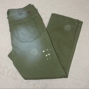 Men’s Parish Nation Pinto Pants Olive Size 34